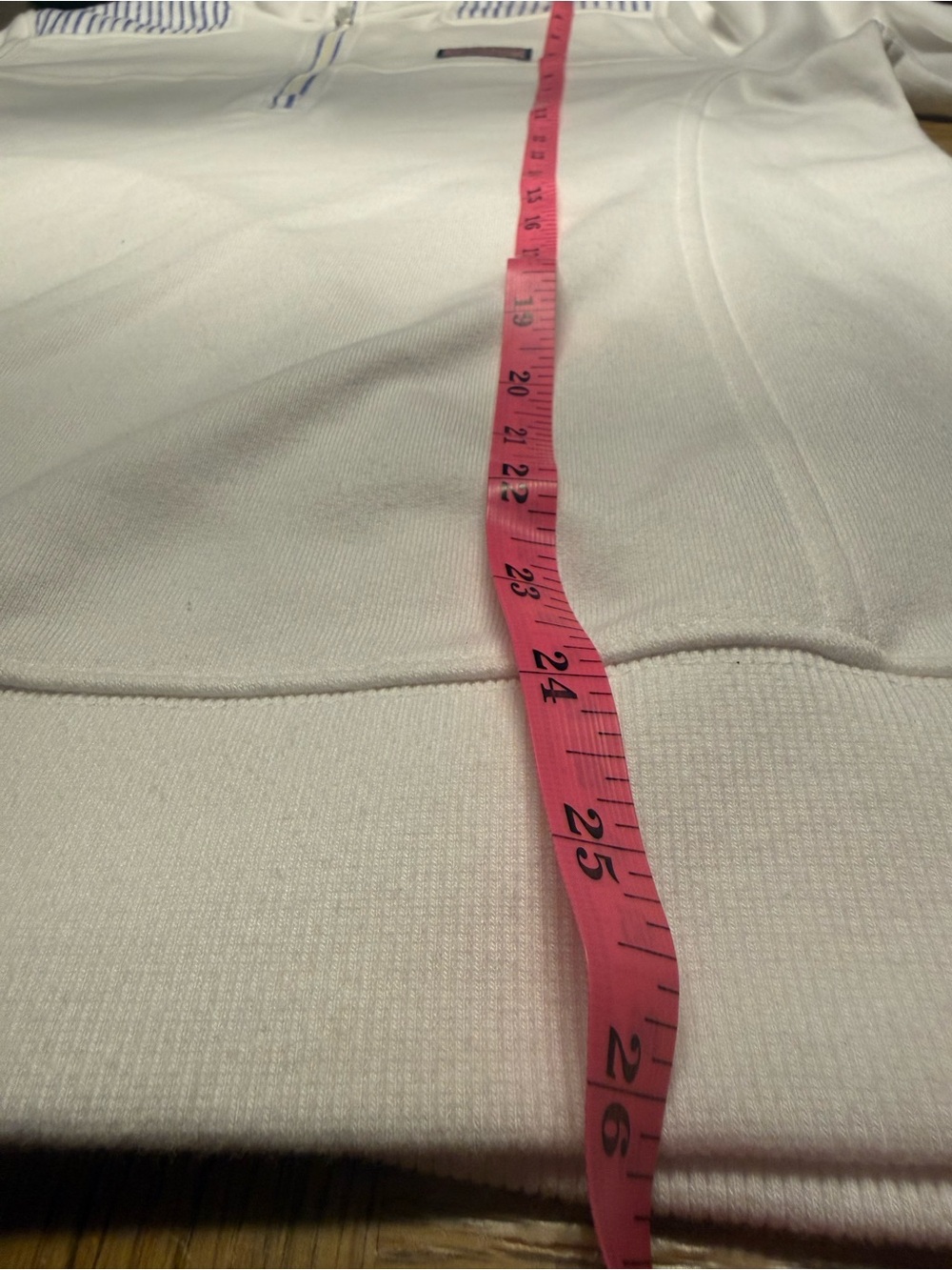Vineyard Vines White Seersucker Striped Shoulder Shep Shirt Quarter Zip-  Large - Picture 7 of 11